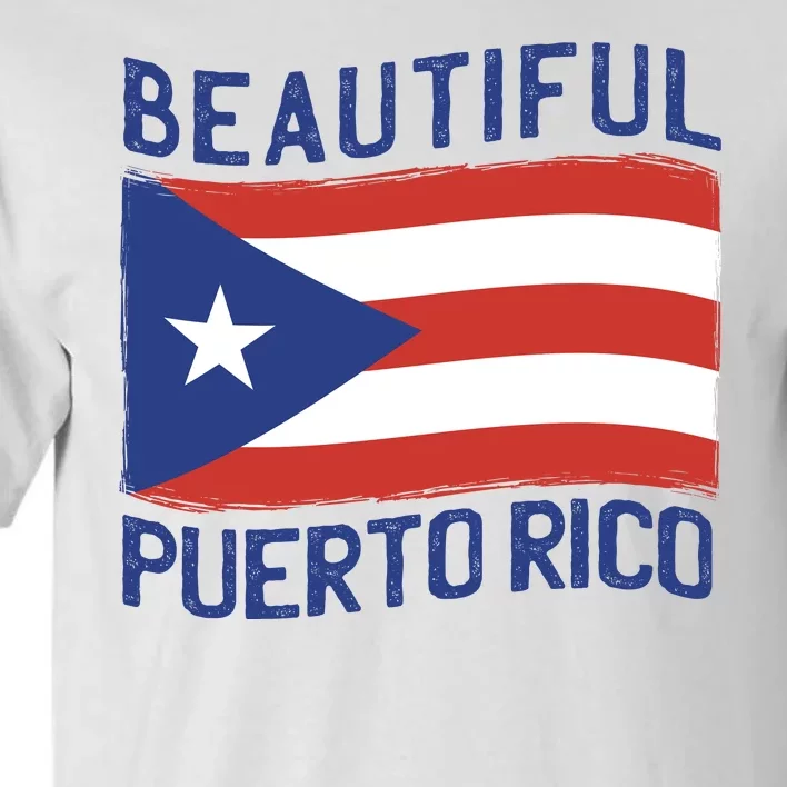 Beautiful Puerto Rico Flag Tall T-Shirt