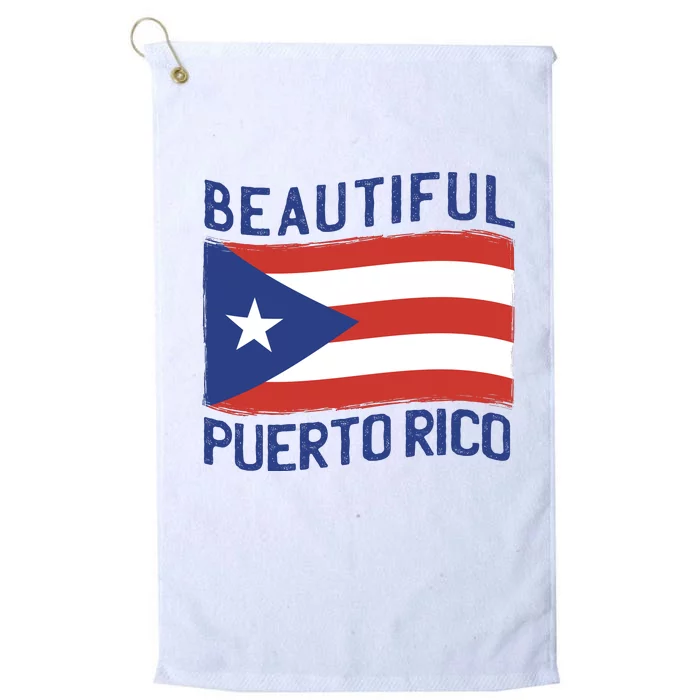 Beautiful Puerto Rico Flag Platinum Collection Golf Towel