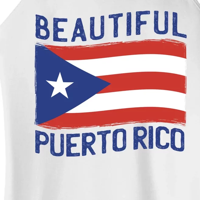 Beautiful Puerto Rico Flag Women’s Perfect Tri Rocker Tank