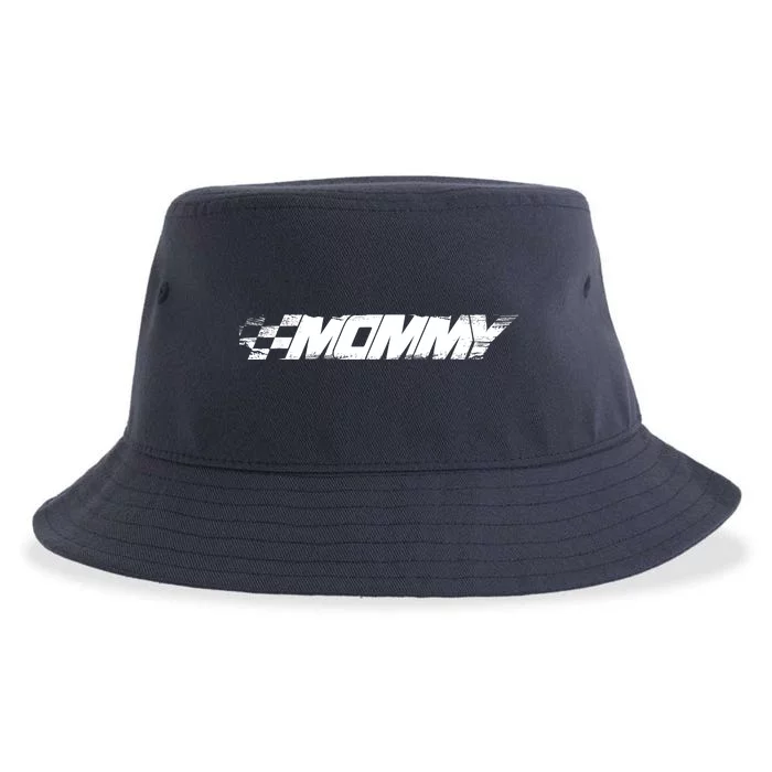 Birthday Party Racing Family pit crew race Mommy Sustainable Bucket Hat