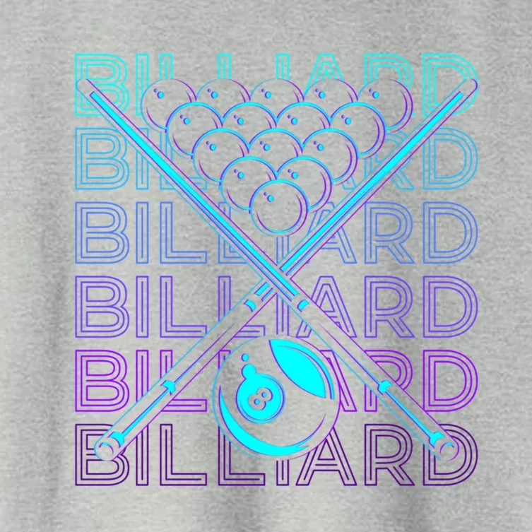 Billiard Player Retro Gift Women's Crop Top Tee