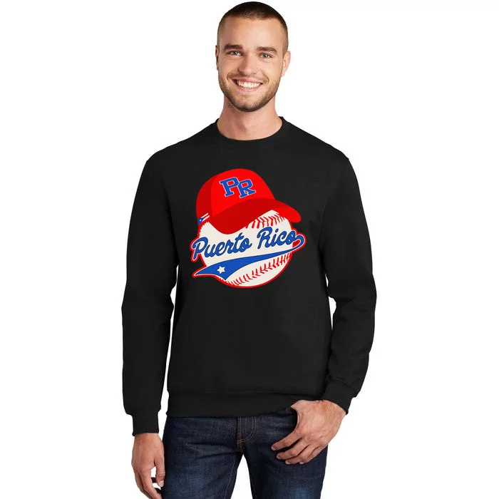 Boricua Puerto Rican Puerto Rico Baseball Tall Sweatshirt