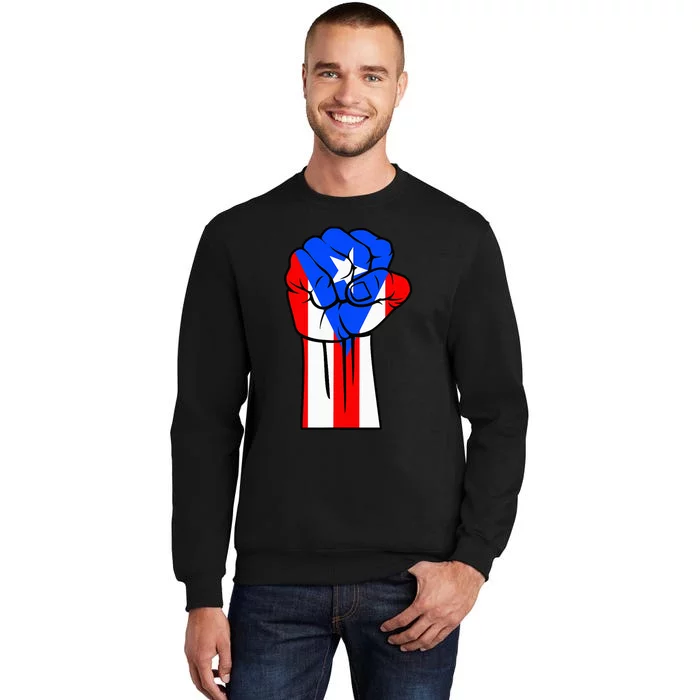 Boricua Puerto Rico PR Flag Puerto Rican Fist Hand Heritage Sweatshirt