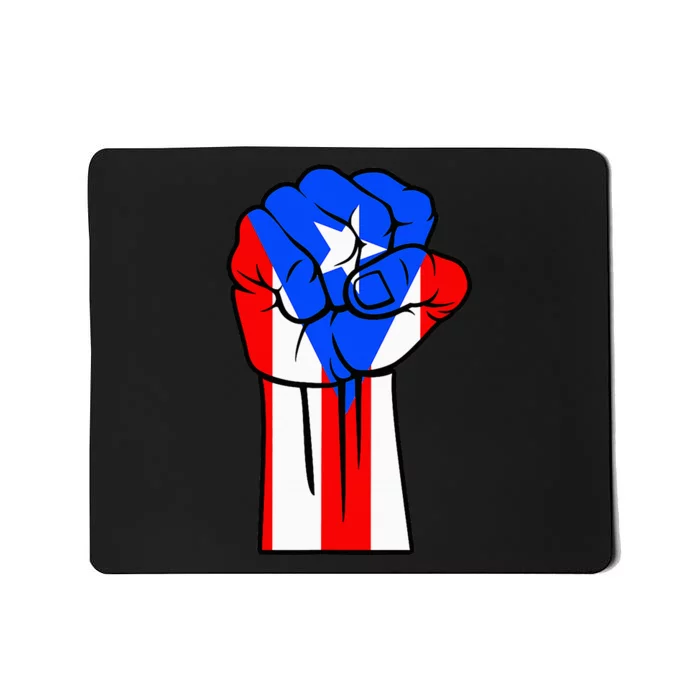 Boricua Puerto Rico PR Flag Puerto Rican Fist Hand Heritage Mousepad