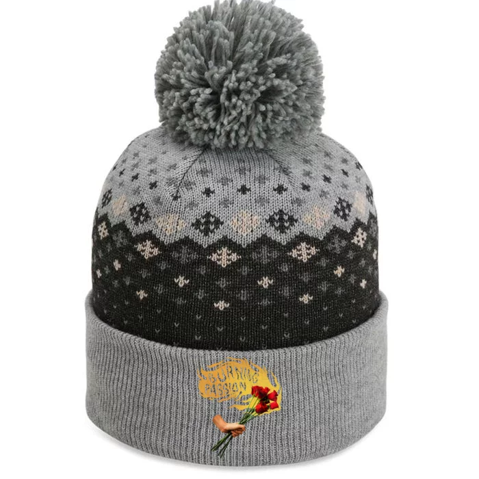 Burning Passion Rose The Baniff Cuffed Pom Beanie