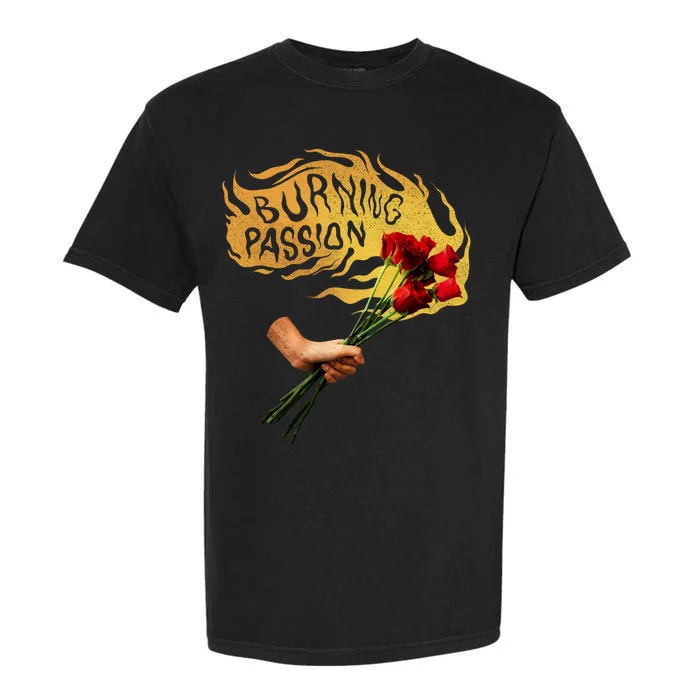 Burning Passion Rose Garment-Dyed Heavyweight T-Shirt