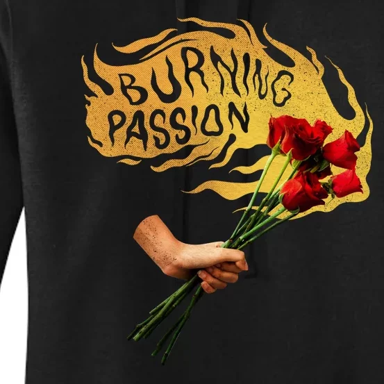 Burning Passion Rose Women's Pullover Hoodie