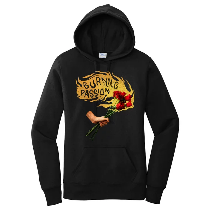 Burning Passion Rose Women's Pullover Hoodie