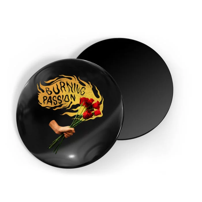 Burning Passion Rose Magnet