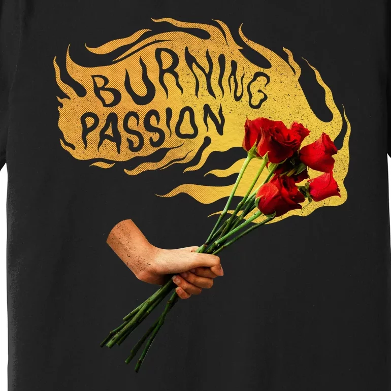 Burning Passion Rose Premium T-Shirt