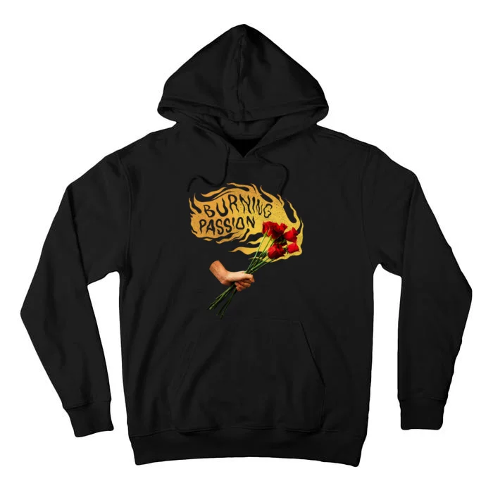 Burning Passion Rose Tall Hoodie