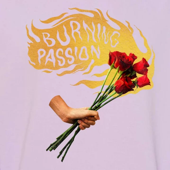 Burning Passion Rose Garment-Dyed Sweatshirt