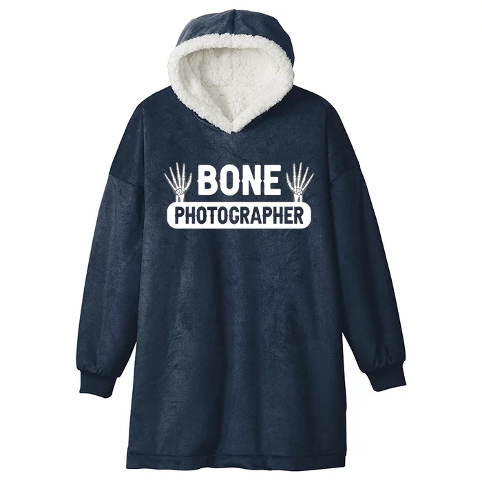 Bone Photographer Radiology Xgiftray Rad Tech Gift Hooded Wearable Blanket