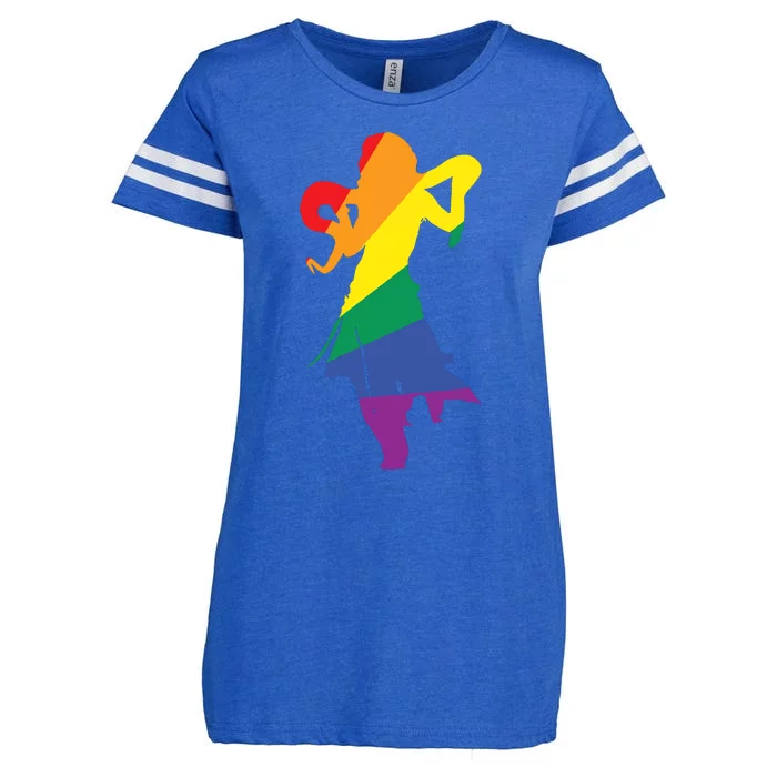 Britneyspears Pride Rainbow Enza Ladies Jersey Football T-Shirt