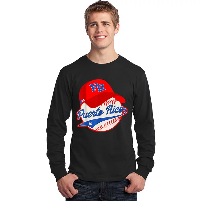 Boricua Puerto Rican Puerto Rico Baseball Long Sleeve Shirt