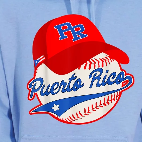 Boricua Puerto Rican Puerto Rico Baseball Unisex Surf Hoodie