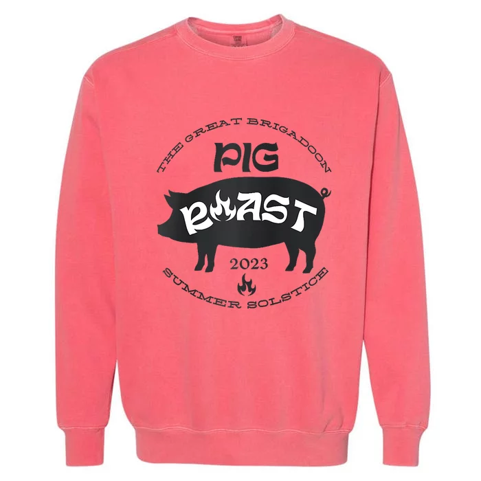 Brigadoon Pig Roast Summer 23 Raglan Baseball Garment-Dyed Sweatshirt