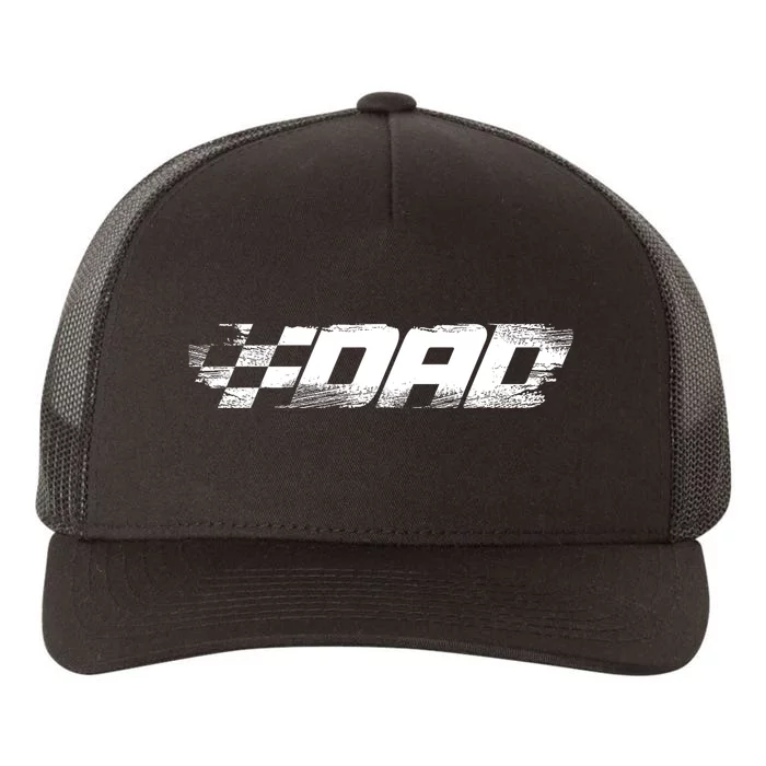 Birthday Party Racing Family Pit Crew Race Dad Yupoong Adult 5-Panel Trucker Hat