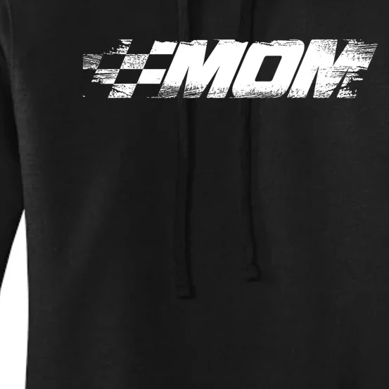 Birthday Party Racing Family Pit Crew Race Mom Women's Pullover Hoodie