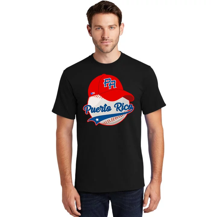 Boricua Puerto Rican Puerto Rico Baseball Tall T-Shirt