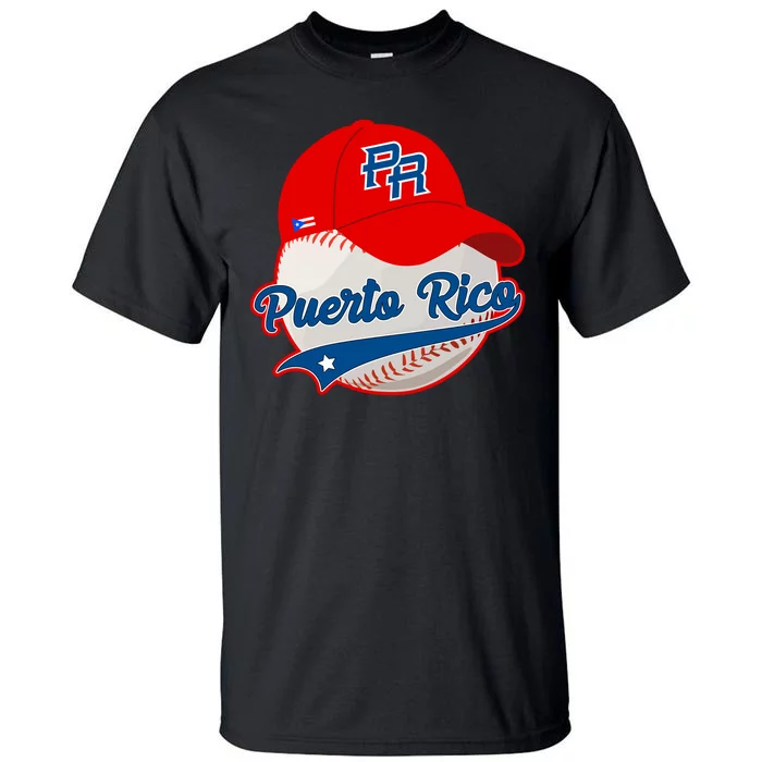 Boricua Puerto Rican Puerto Rico Baseball Tall T-Shirt