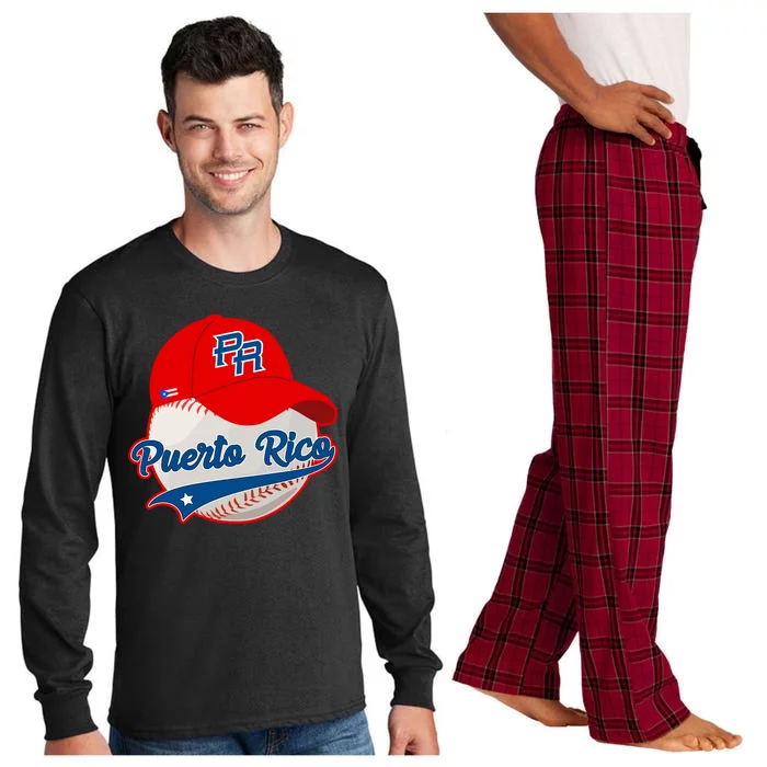 Boricua Puerto Rican Puerto Rico Baseball Long Sleeve Pajama Set