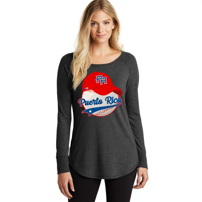 Boricua Puerto Rican Puerto Rico Baseball Women's Perfect Tri Tunic Long Sleeve Shirt