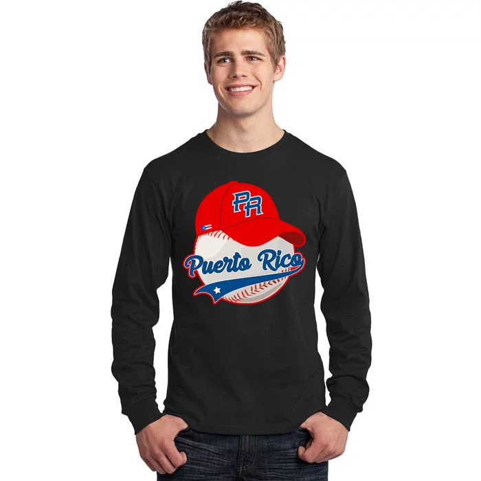 Boricua Puerto Rican Puerto Rico Baseball Tall Long Sleeve T-Shirt