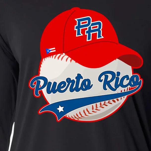 Boricua Puerto Rican Puerto Rico Baseball Cooling Performance Long Sleeve Crew