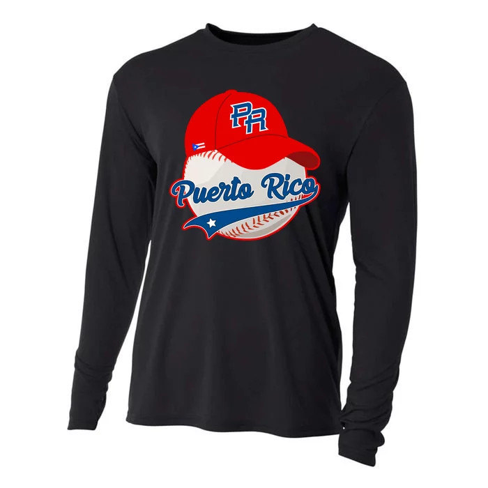 Boricua Puerto Rican Puerto Rico Baseball Cooling Performance Long Sleeve Crew