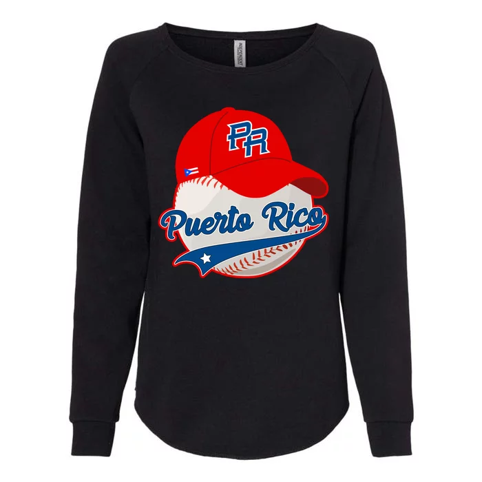 Boricua Puerto Rican Puerto Rico Baseball Womens California Wash Sweatshirt