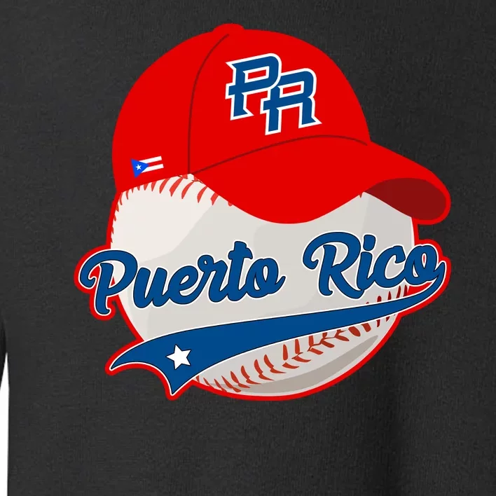 Boricua Puerto Rican Puerto Rico Baseball Toddler Sweatshirt