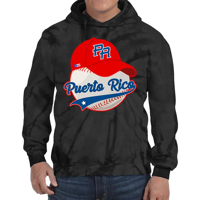 Boricua Puerto Rican Puerto Rico Baseball Tie Dye Hoodie