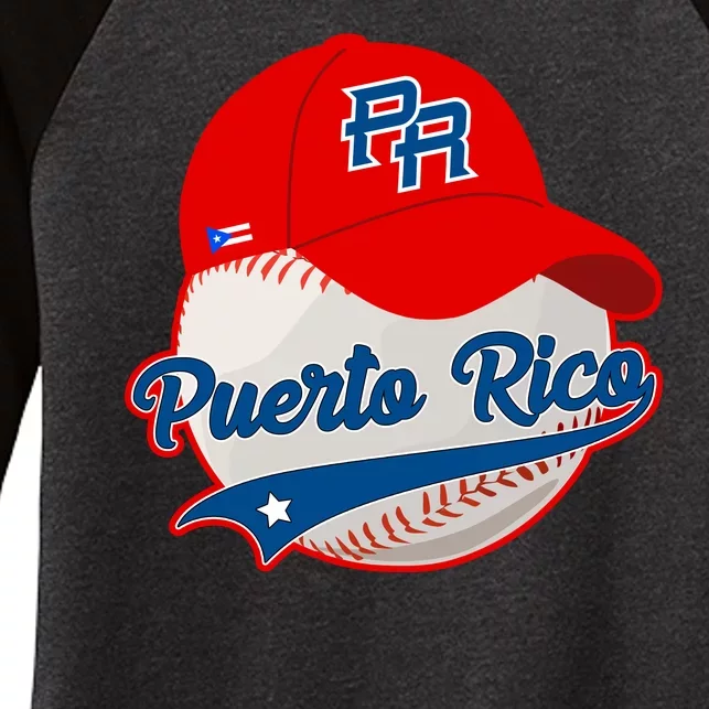 Boricua Puerto Rican Puerto Rico Baseball Women's Tri-Blend 3/4-Sleeve Raglan Shirt