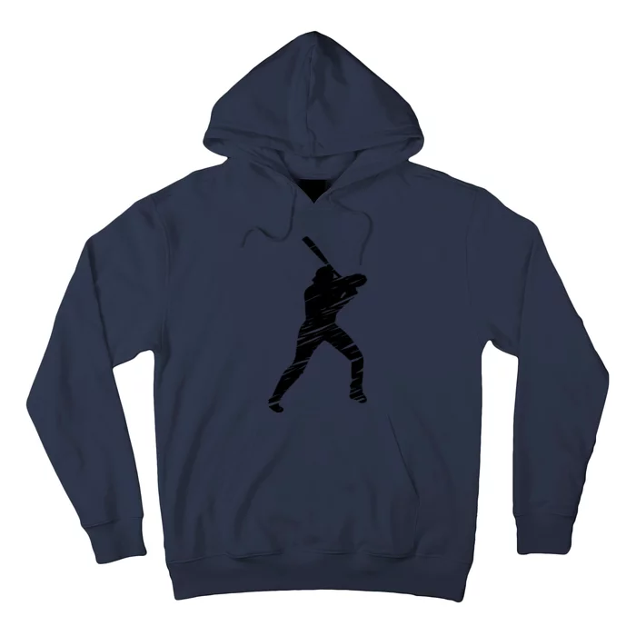 Baseball player retro lines Hoodie