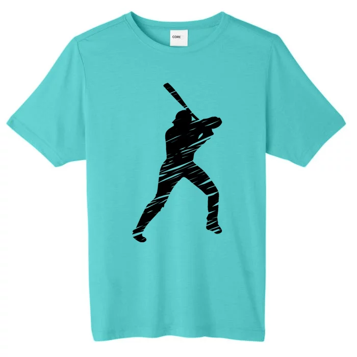 Baseball player retro lines ChromaSoft Performance T-Shirt