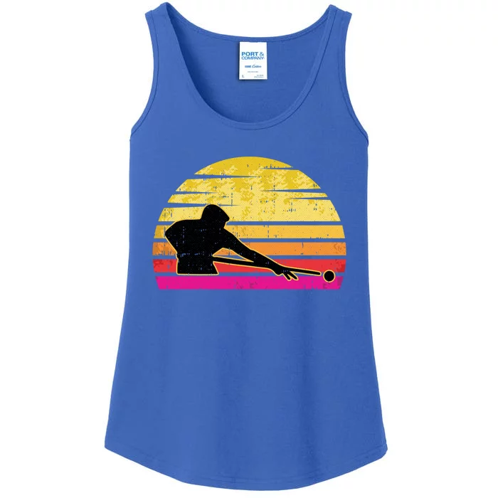 Billiards Player Retro Vintage Sports Pool Snooker Athlete Gift Ladies Essential Tank