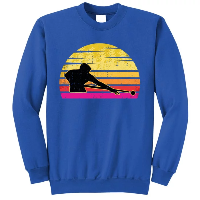 Billiards Player Retro Vintage Sports Pool Snooker Athlete Gift Tall Sweatshirt