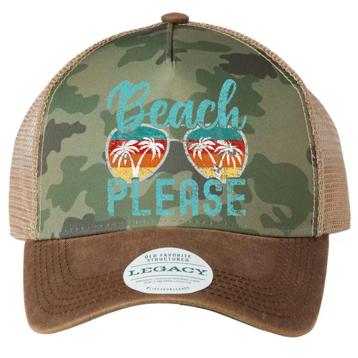 Beach Please Summer Vacay Vibes Beach Vacation Legacy Tie Dye Trucker Hat