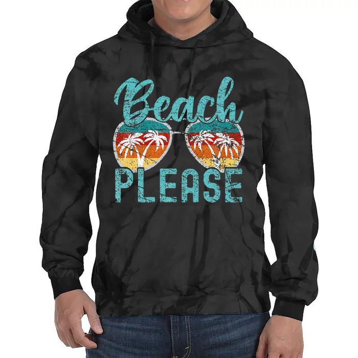 Beach Please Summer Vacay Vibes Beach Vacation Tie Dye Hoodie