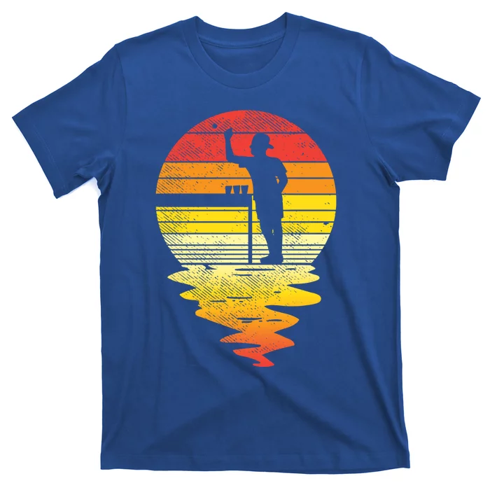 Beer Pong Sunset Retro Beirut Ing Game Gift T-Shirt