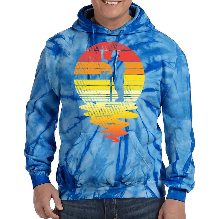 Beer Pong Sunset Retro Beirut Ing Game Gift Tie Dye Hoodie