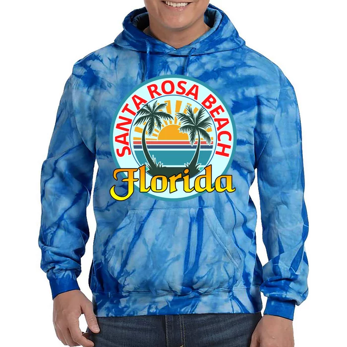 Beach Please Santa Rosa Beach Florida Beach Spring Break Gift Tie Dye Hoodie