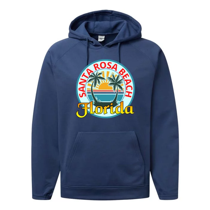 Beach Please Santa Rosa Beach Florida Beach Spring Break Gift Performance Fleece Hoodie