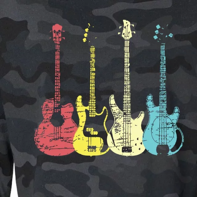 Bass Player Shirts Men Gift For Bass Guitar Player Bassist Cropped Pullover Crew