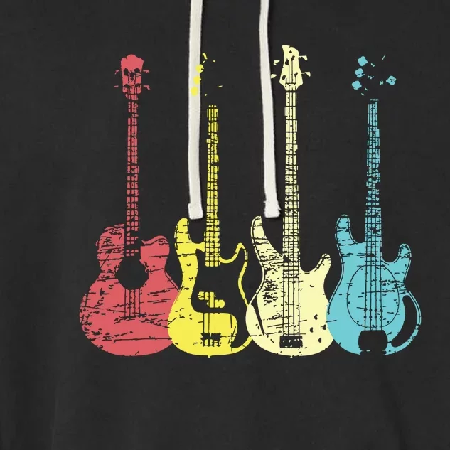 Bass Player Shirts Men Gift For Bass Guitar Player Bassist Garment-Dyed Fleece Hoodie