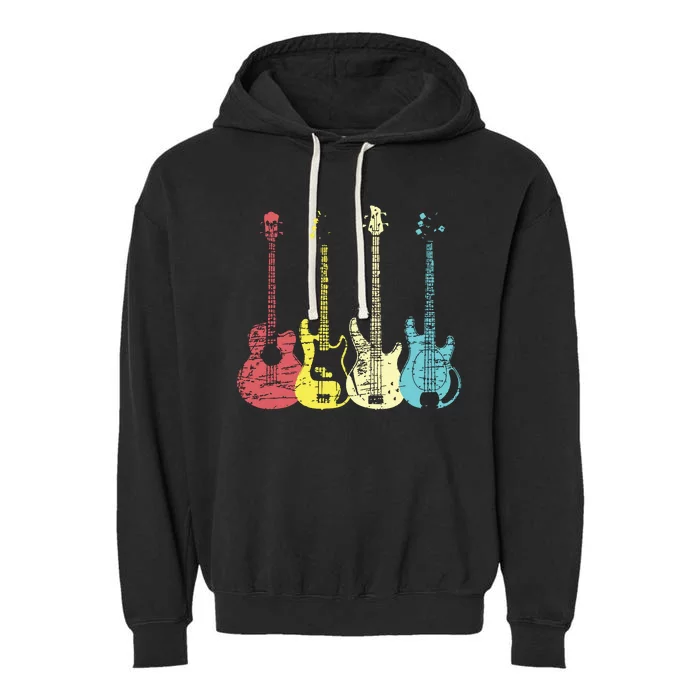 Bass Player Shirts Men Gift For Bass Guitar Player Bassist Garment-Dyed Fleece Hoodie