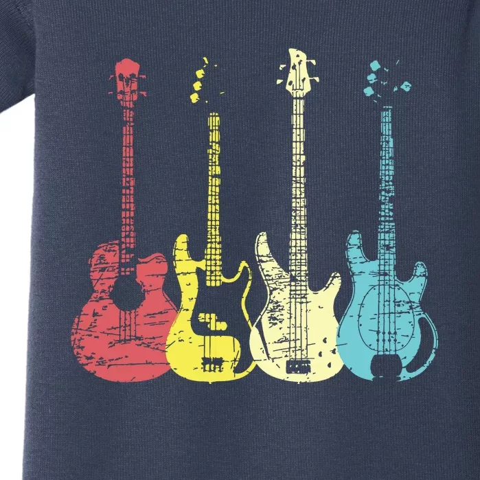 Bass Player Shirts Men Gift For Bass Guitar Player Bassist Baby Bodysuit