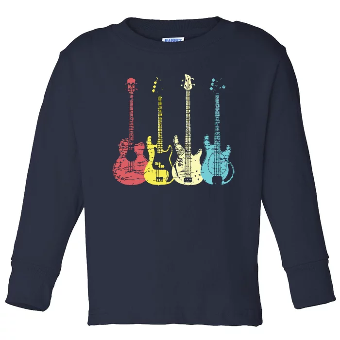 Bass Player Shirts Men Gift For Bass Guitar Player Bassist Toddler Long Sleeve Shirt