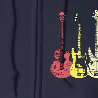 Bass Player Shirts Men Gift For Bass Guitar Player Bassist Full Zip Hoodie